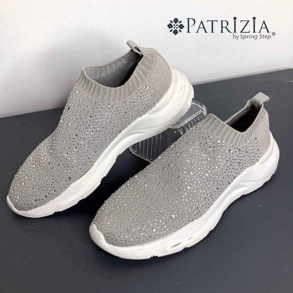 Patrizia by Spring Step Wedelilya Rhinstone Pull On Elastic Sneaker | 40/US9